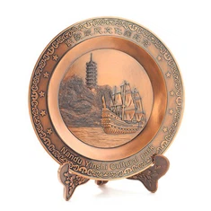 3d kobber erindringsplade Metal souvenir tallerken