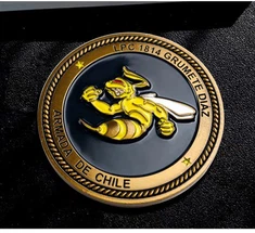 3D Design 40-års jubilæums souvenir metalmønt