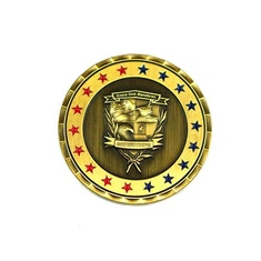 Blød emalje antik guldbelagt mønt som souvenir